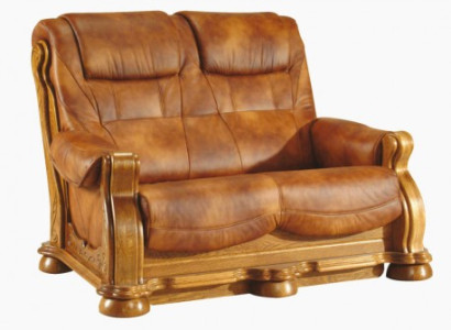 Zweisitzer Couch Klassische Ledersofa Polster Couch Sofa 2 Sitzer Leder